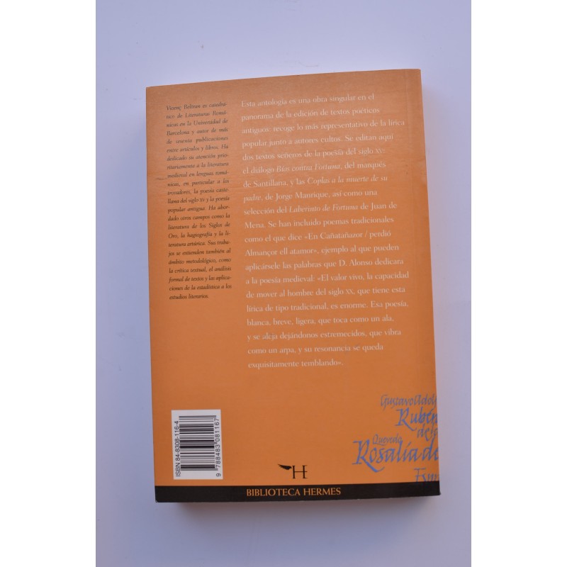 Poesía lírica medieval. De las Jarchas a Jorge...