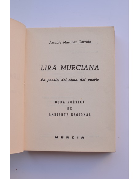 Lira murciana. La poesía del alma del pueblo