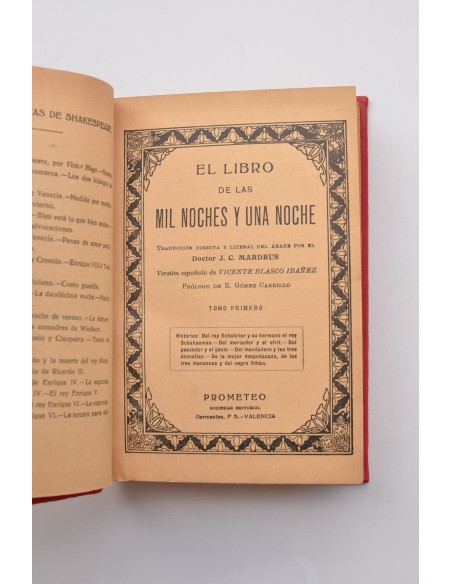 El Libro de las Mil noches y Una Noches. Tomo I y Tomo II