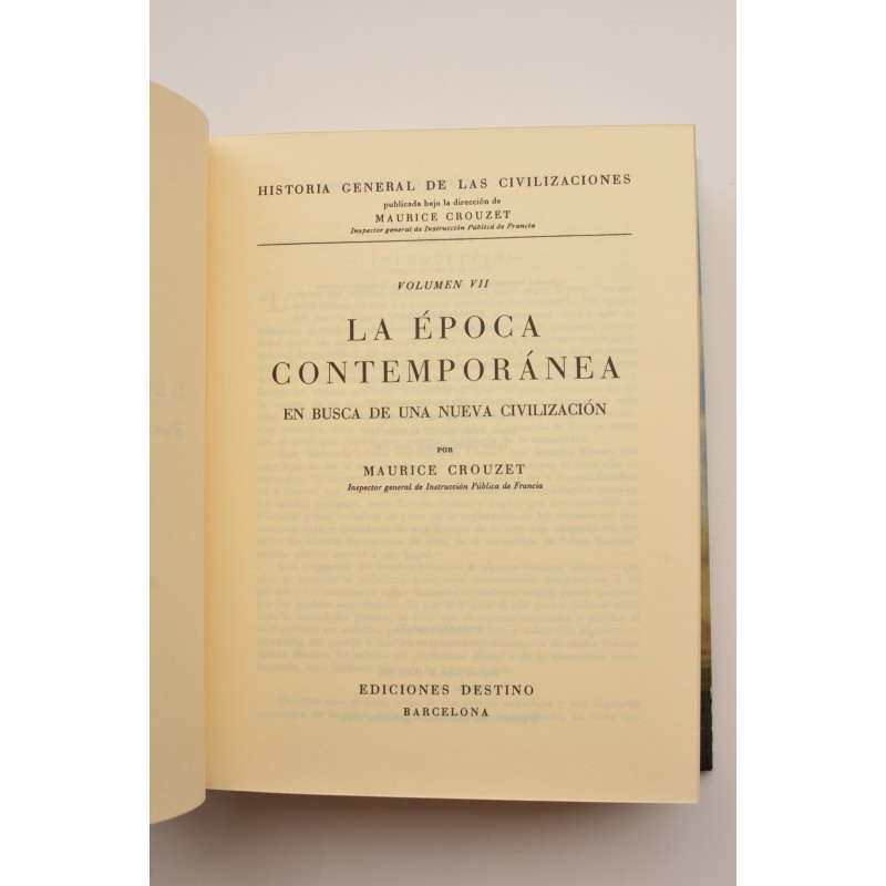 La época contemporánea. En busca de una nueva...