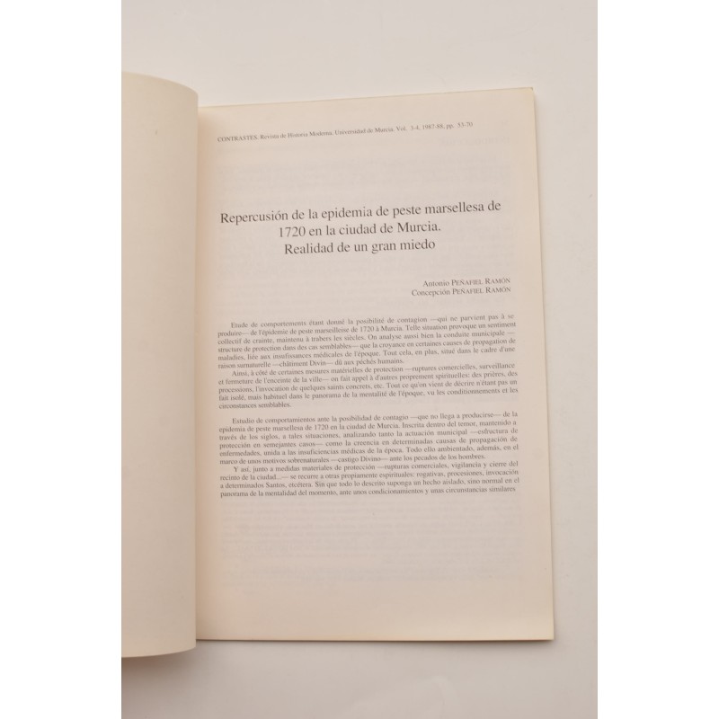 Repercusión de la epidemia de peste marsellesa...