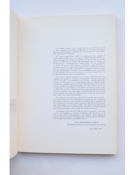 Comunicación sobre el Carst en la provincia de Murcia. nº 2 1974 - 1976. Revolcadores