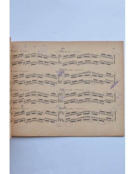 Collection d'exercices de gammes et de passages pour piano