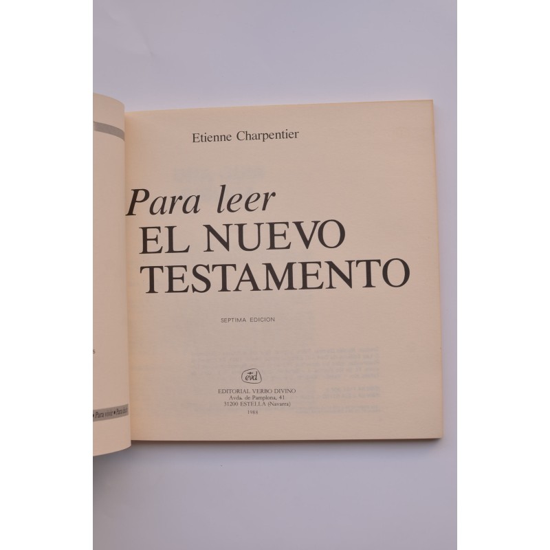 Para leer el Nuevo Testamento