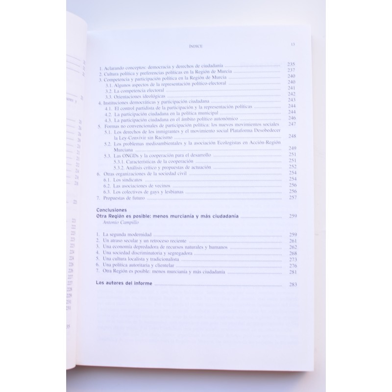 El otro estado de la Región. Informe 2003