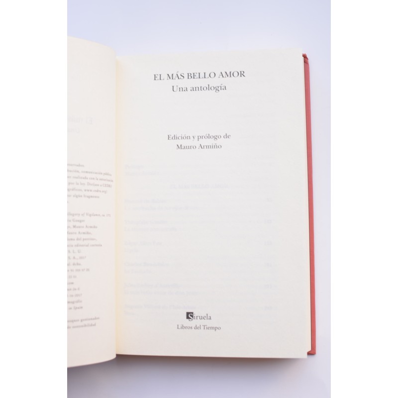 El más bello amor. Una antología