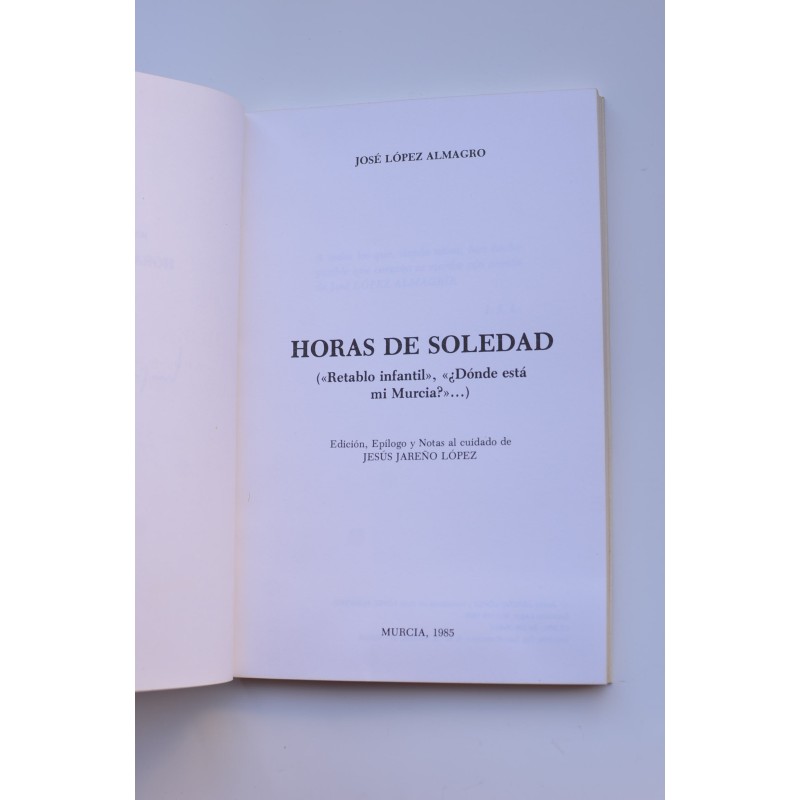 Horas de soledad