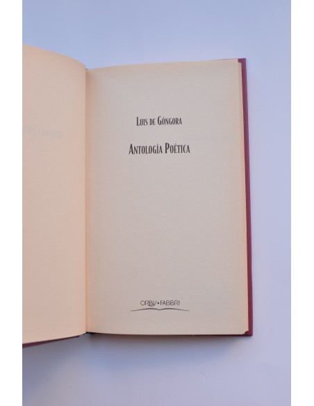 Luis de Góngora. Antología poética