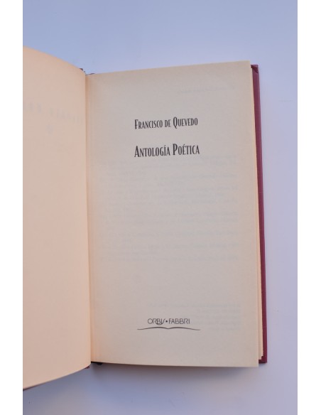 Francisco de Quevedo. Antología poética