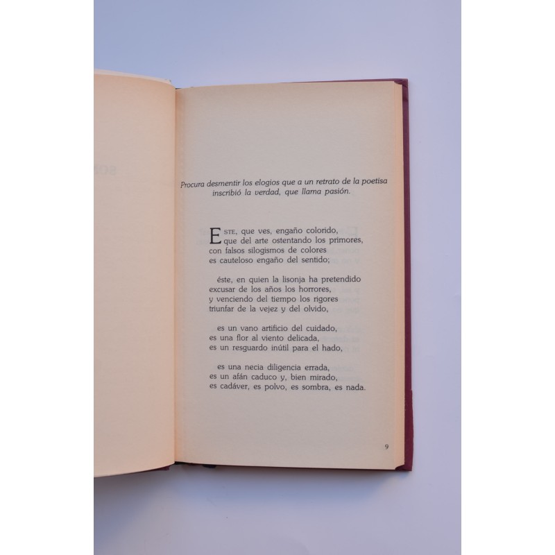 Sor Juana Inés de la Cruz. Poesía lírica