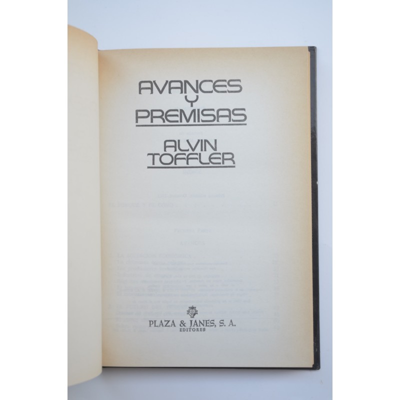 Avances y premisas