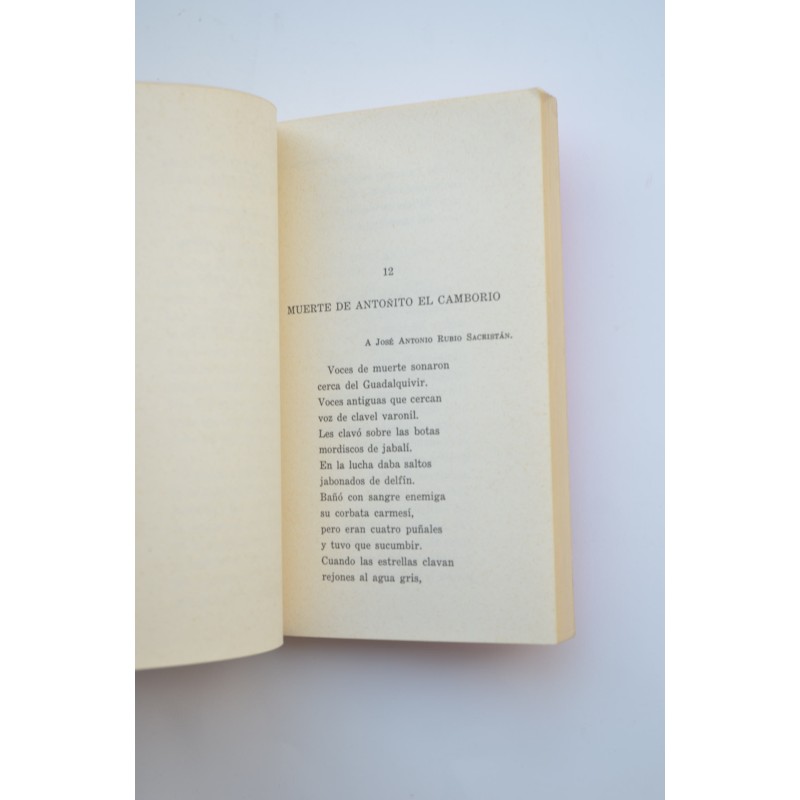 Romancero gitano , Poema del cante jondo 