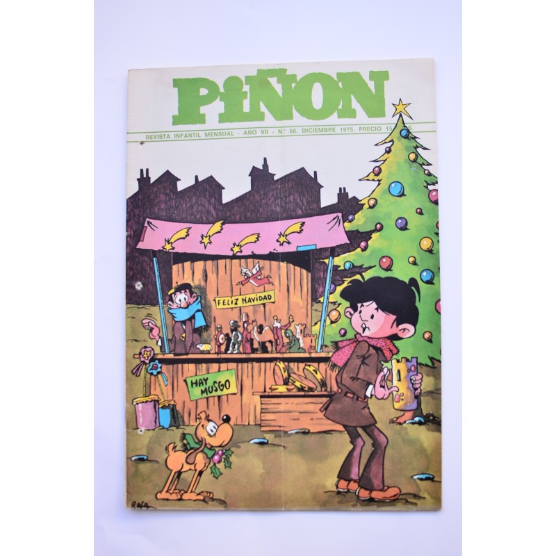 Piñón:  revista infantil mensual. Año VII. nº 66. Diciembre 1975