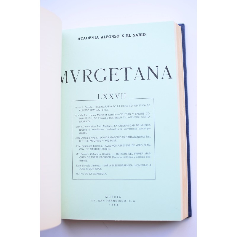 Murgetana. Del nº LXXVI (1988) al LXXX (1990)
