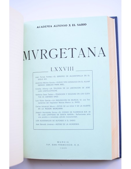 Murgetana. Del nº LXXVI (1988) al LXXX (1990)
