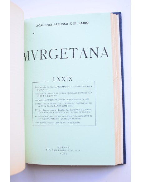 Murgetana. Del nº LXXVI (1988) al LXXX (1990)