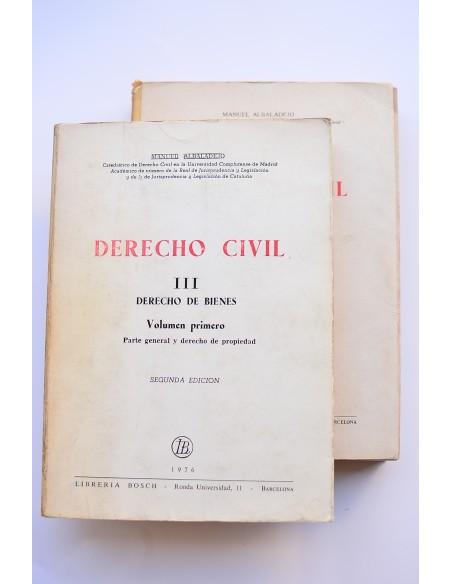 Derecho civil. III. Derecho de bienes