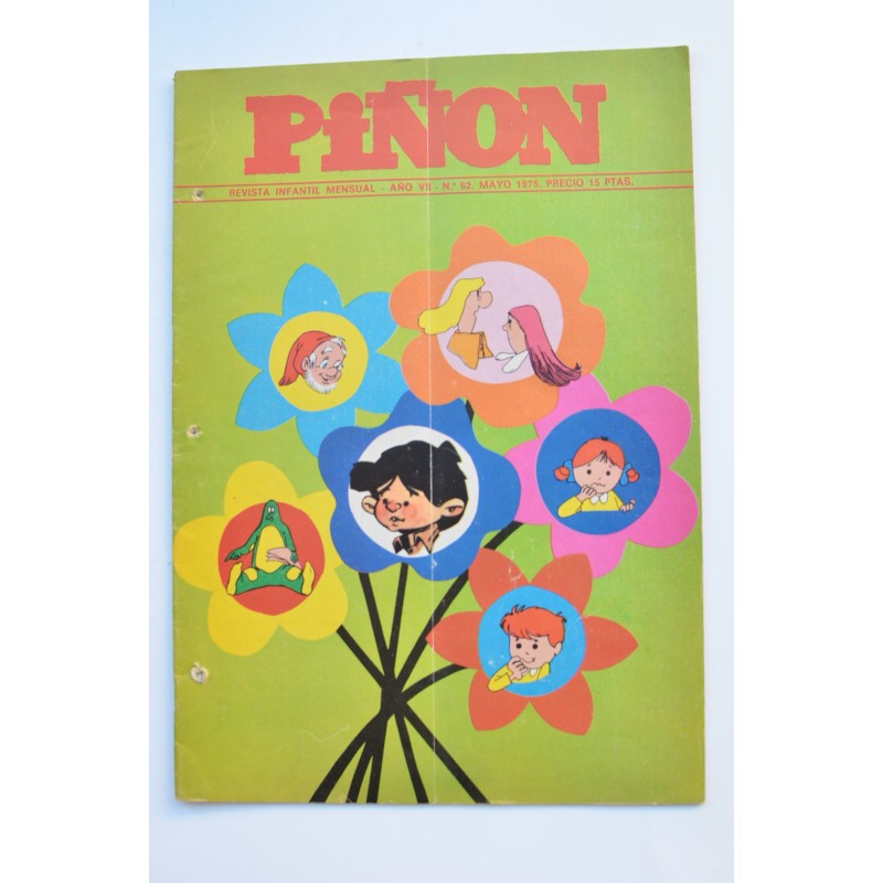 Piñón:  revista infantil mensual. Año VII. nº 62. Mayo 1975