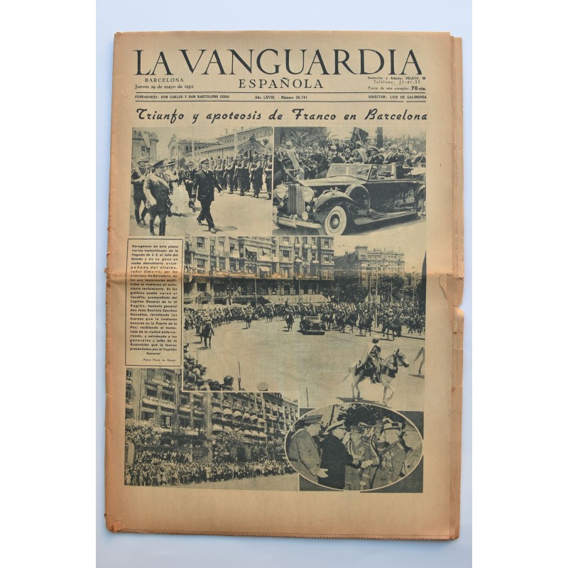 La Vanguardia : diario. Jueves 29 de mayo de 1953