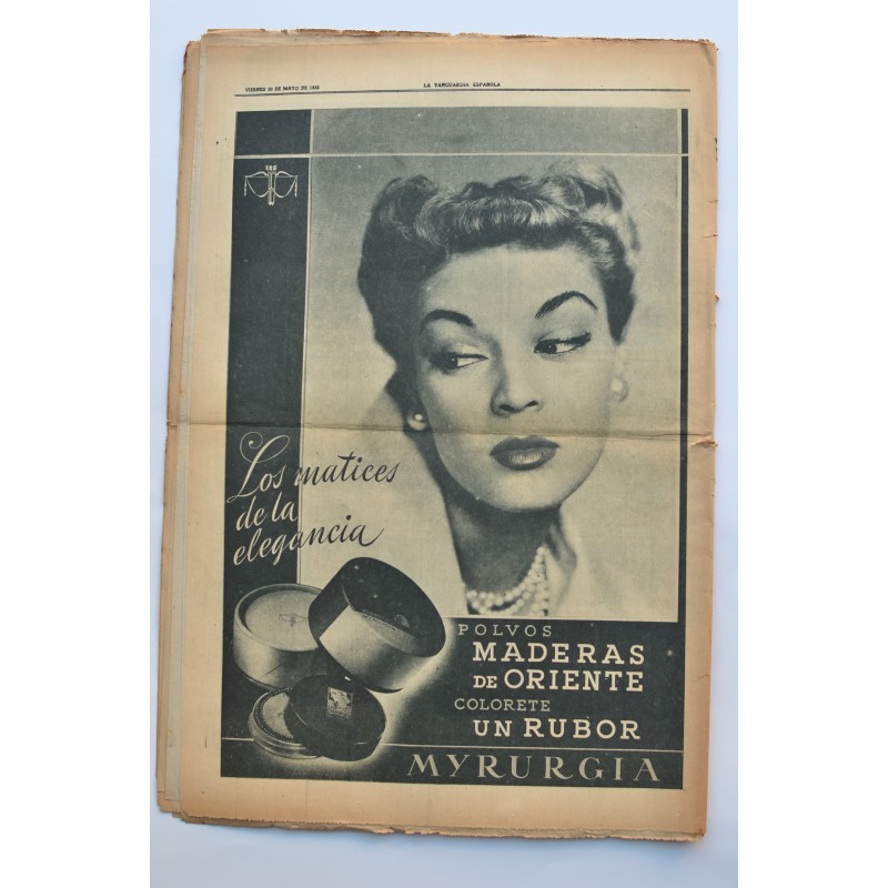 La Vanguardia : diario. Jueves 30 de mayo de 1952