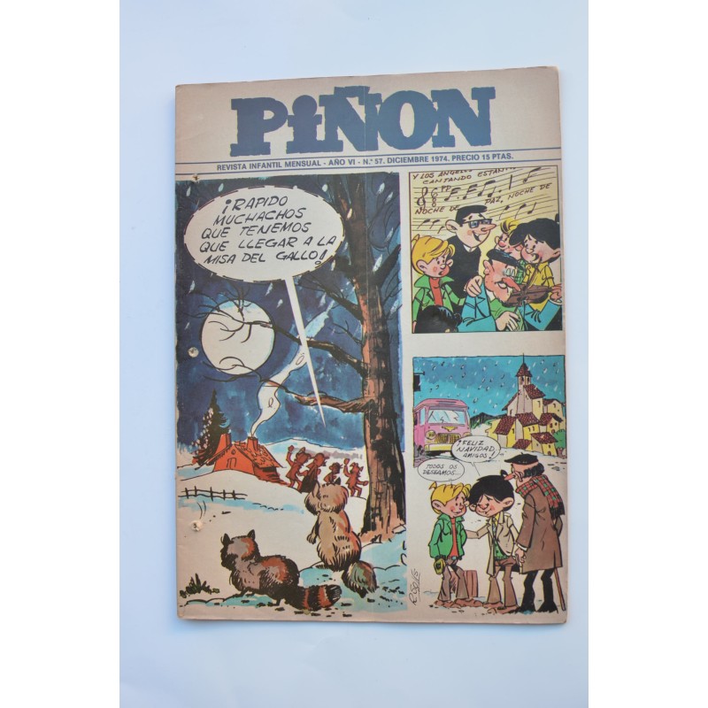 Piñón: revista infantil mensual. Año VI. nº 57. Diciembre 1974