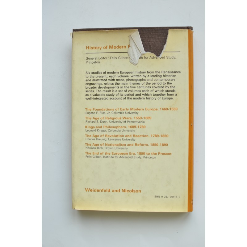 The Foundations of Early Modern Europe 1460 - 1559