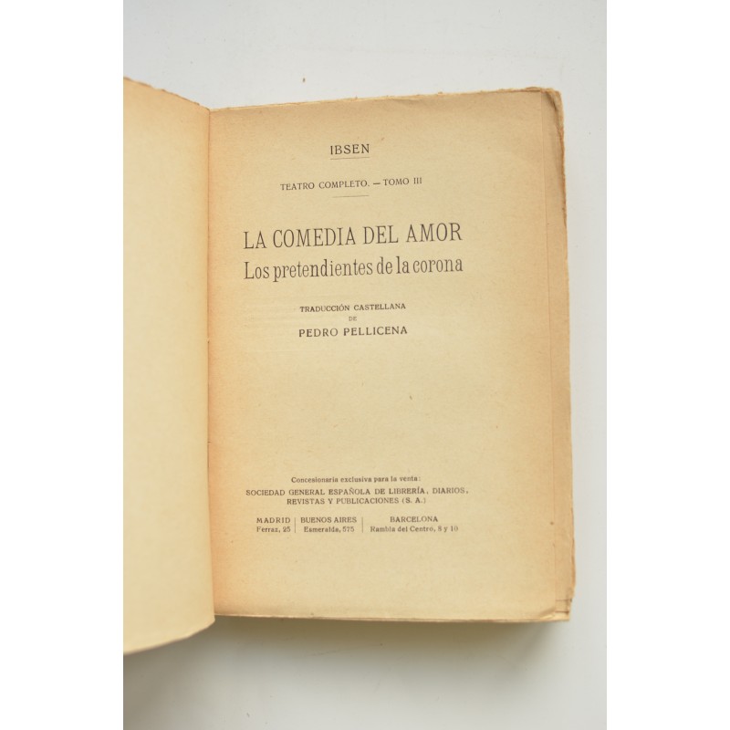 La comedia del amor , Los pretendientes de la...