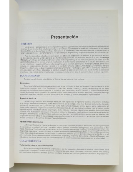 Texto ilustrado de biología molecular e ingeniería genética