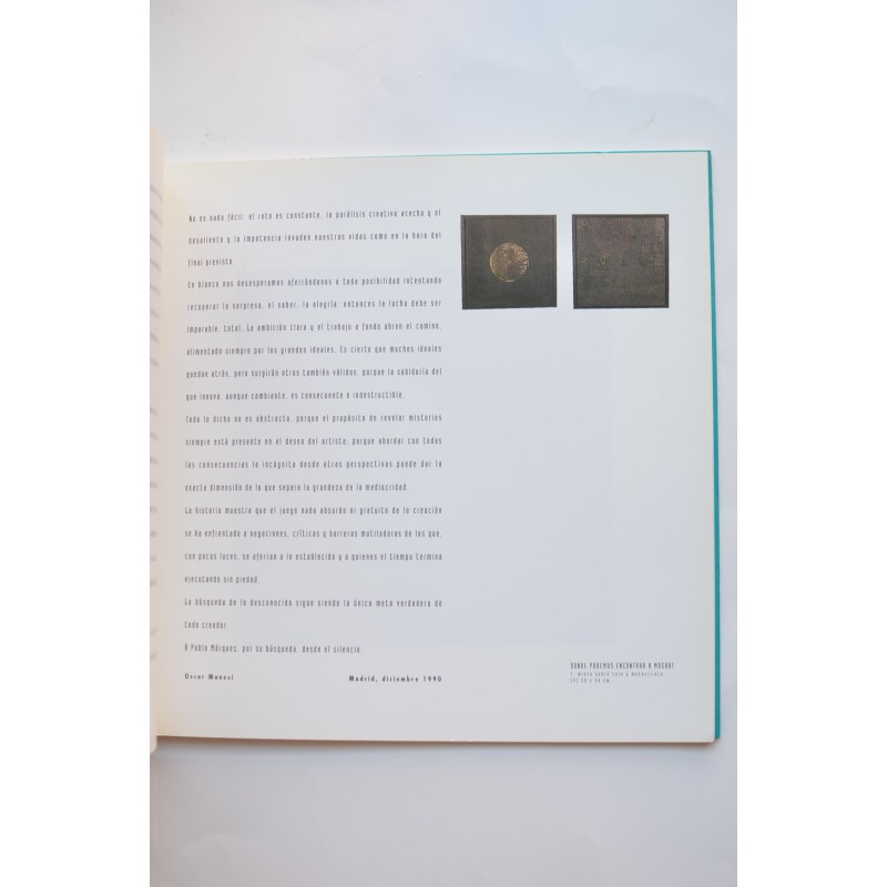 Pablo Márquez. Pinturas 1990