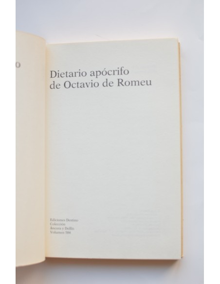 Dietario apócrifo de Octavio de Romeu