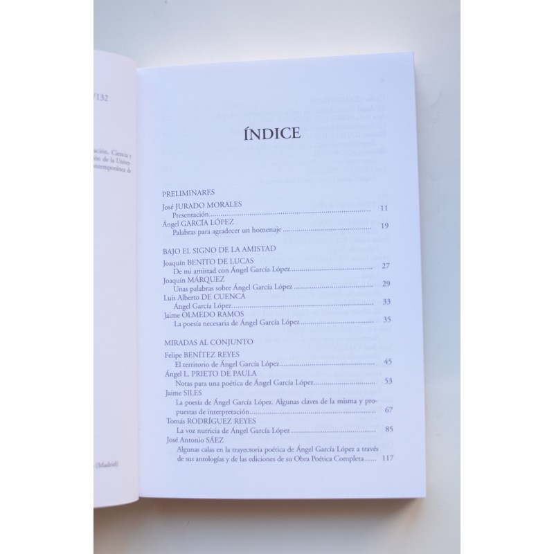 La poesía de Ángel García López