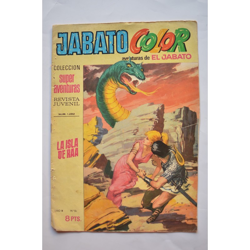 Jabato Color. Aventuras de El Jabato. Revista juvenil. Año II nº 51 La Isla de Raa
