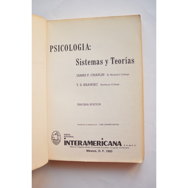 Psicología: sistemas y teorías