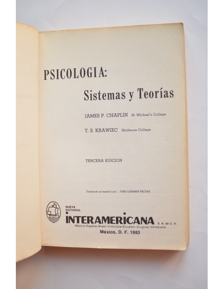 Psicología: sistemas y teorías