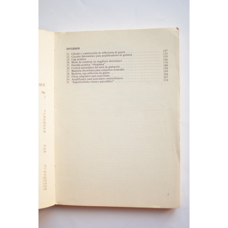 Circutitos, prácticos de audio, alta fidelidad...