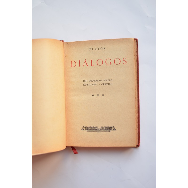 Platón. Diálogos