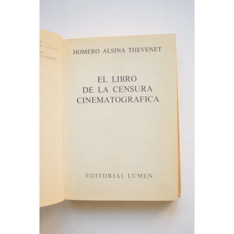 El libro de la censura cinematográfica