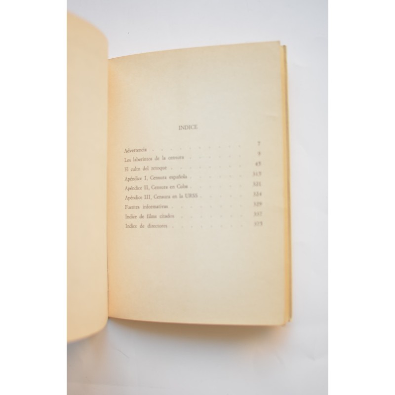 El libro de la censura cinematográfica