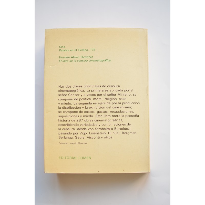 El libro de la censura cinematográfica