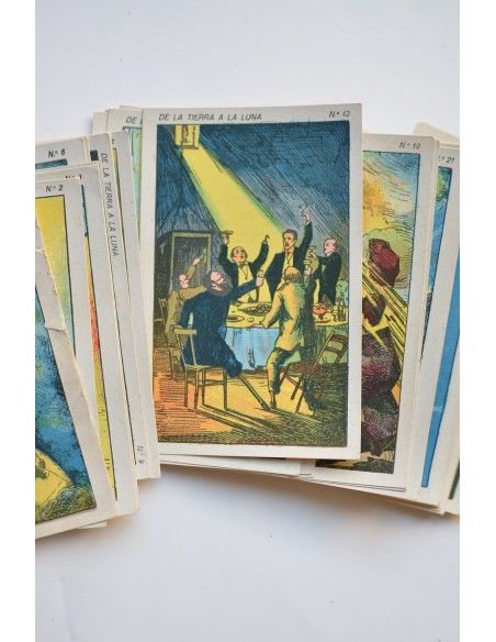 De la Tierra a la Luna. Cromos de chocolates Orús