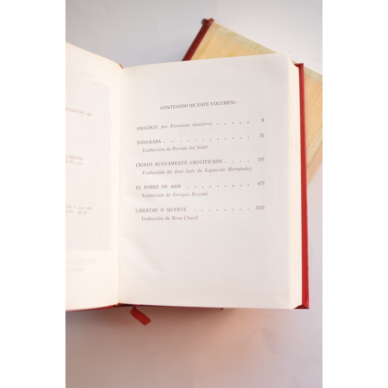 Nikos Kazantzaki. Obras selectas. Tomo I. Novelas