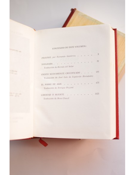 Nikos Kazantzaki. Obras selectas. Tomo I. Novelas