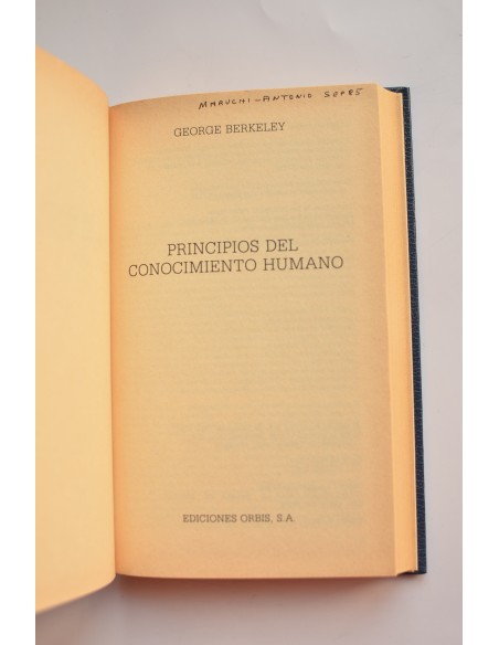 Principios del conocimiento humano - Tres diálogos ente Hilas y Filonús