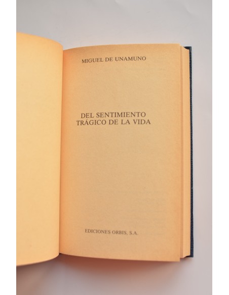 Del sentimiento trágico de la vida