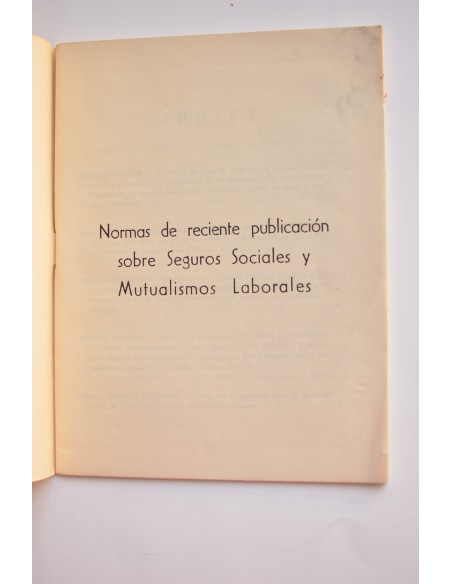 Normas de reciente publicación sobre seguros sociales y mutualismos laborales