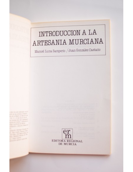 Introducción a la artesanía murciana