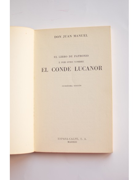 EL libro de Patronio e por otro nombre El Conde Lucanor