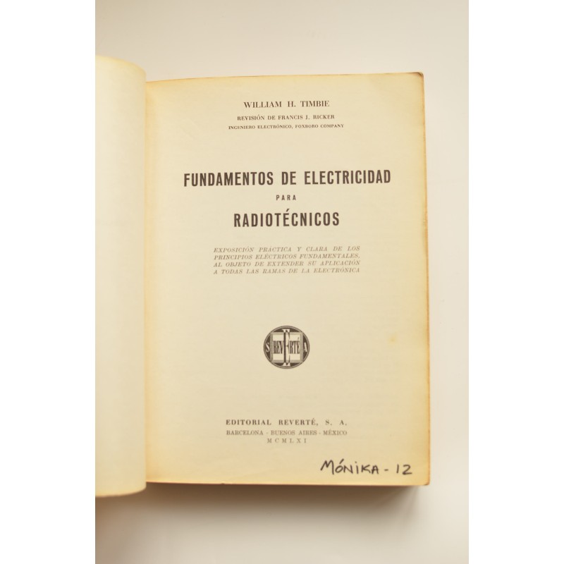 Fundamentos de electricidad para radiotécnicos