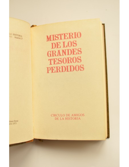 Misterio de los grandes tesoros perdidos
