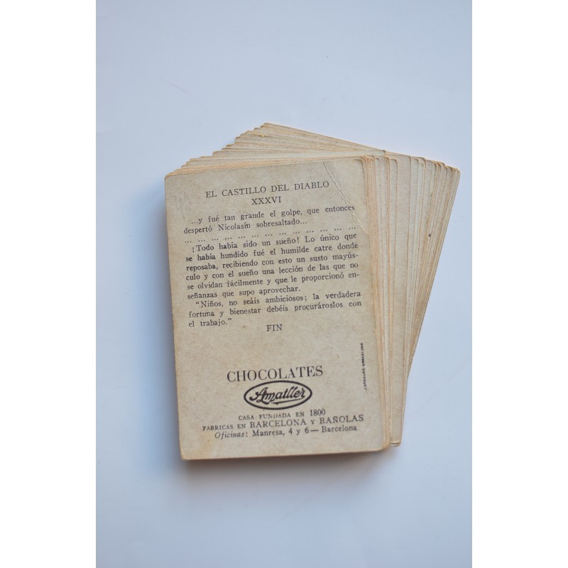 El Castillo del Diablo. Cromos chocolates Amatller